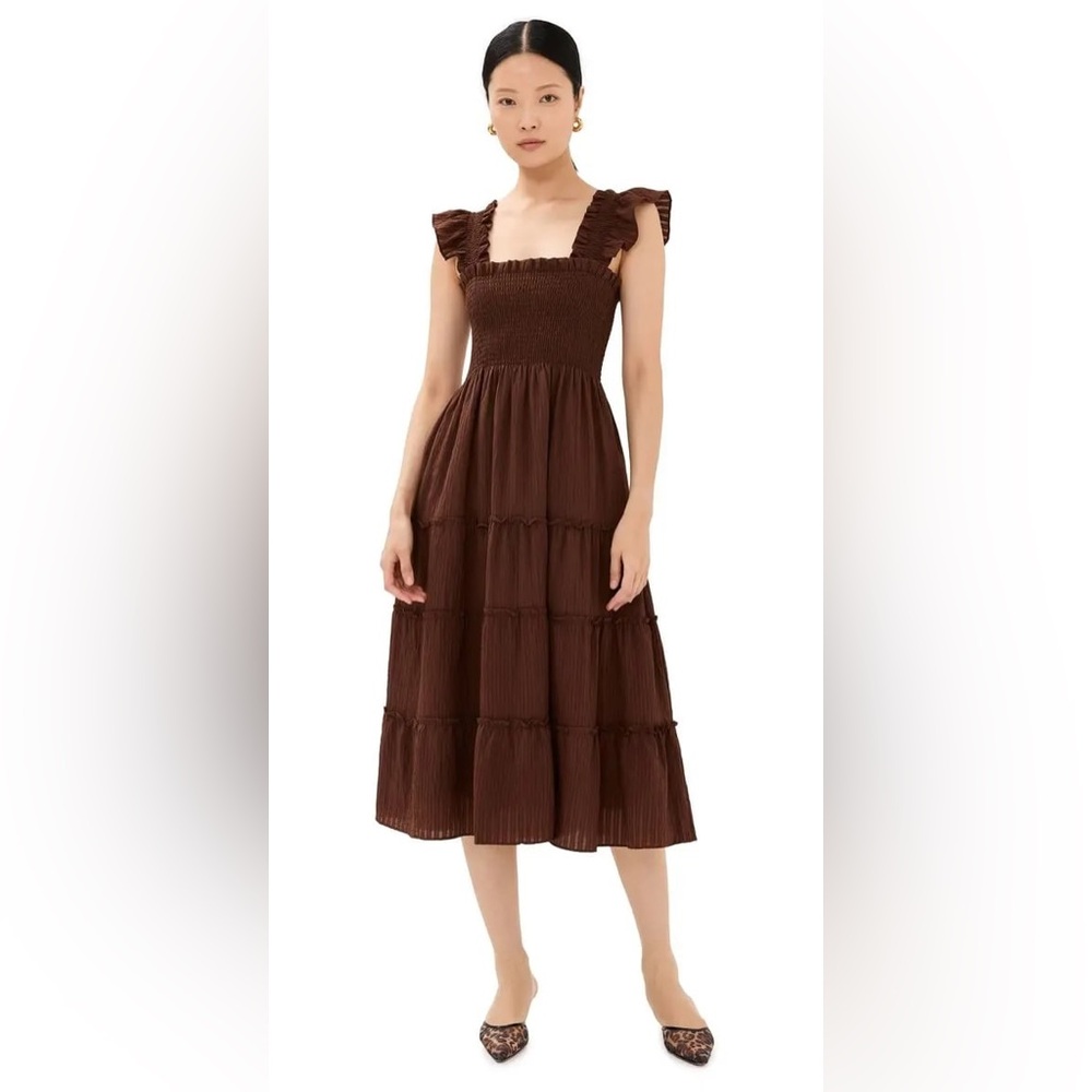 Hill House Home Chocolate Seersucker Ellie Nap Dress
